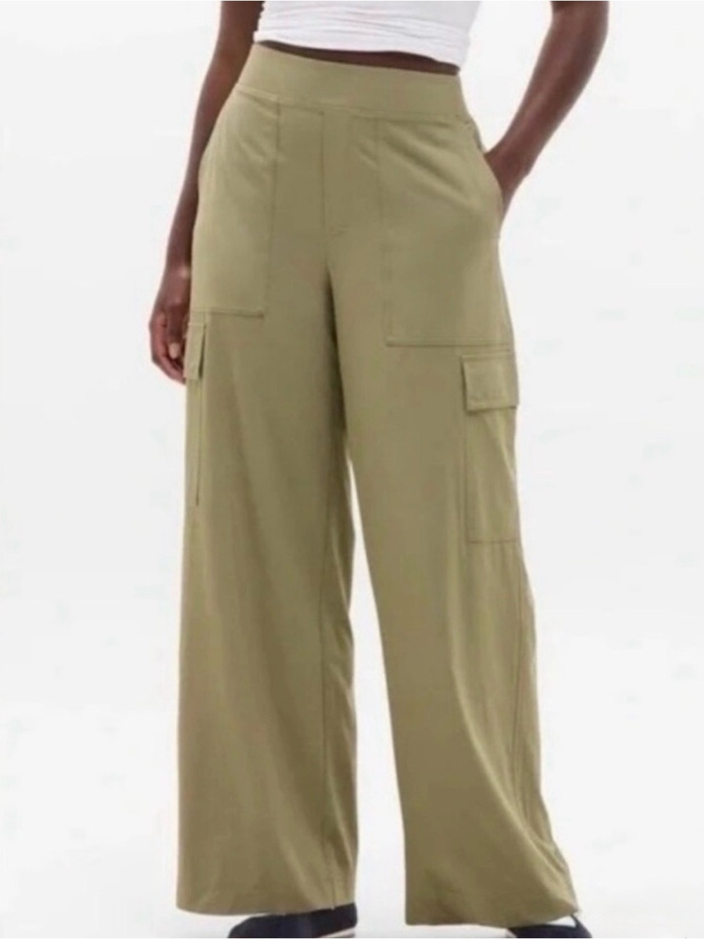 Athleta Brooklyn Heights High Rise Cargo Pants Olive Size 4